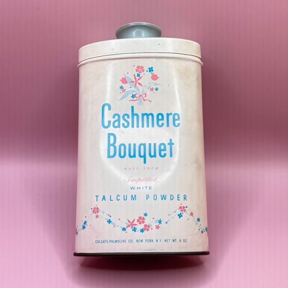 CASHMERE BOUQUET Vintage Talcum Powder Tin (Bx 3) - Picture 7 of 9